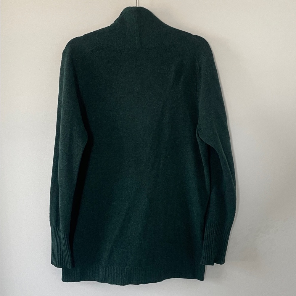 Tahari | 100% Cashmere Cardigan | Dark Green | Open-Front Cardigan | XL - Picture 4 of 4